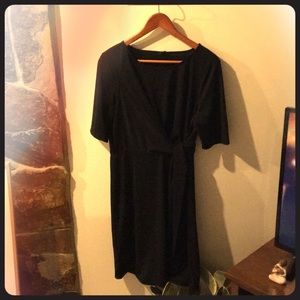 Ann Taylor Black Wrap Dress